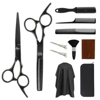 Friseurscheren Set, 6,7 Zoll Professionelles friseurschere set,Haarschere und Ausdünnungsschere set mit Friseurumhang,für Damen, Herren und Kinder,für den Gebrauch zu Hause und im Salon