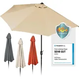 EasyMaxx halbrund 270 x 140 cm Beige