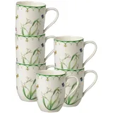 Villeroy & Boch Colourful Spring Becher mit Henkel 340 ml, 6er Set, - 6 Stück