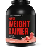 Body Attack Power Weight Gainer Erdbeere Pulver 4750 g