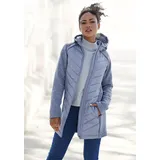 VIVANCE Steppjacke VIVANCE, Damen, Gr. 42, blau, Steppware, Obermaterial: 100% Polyester. Ärmel: 100% Polyester, meliert, casual, Jacken, mit Strickfleece-Ärmeln