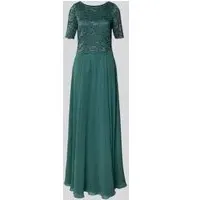 Vera Mont Abendkleid Maxi Spitze Grün 50