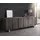 DeLife Sideboard Live-Edge 220 x 75 x 46 cm Grau / Silber