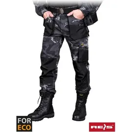 Reis FORECO-T MOB50 Arbeitshosen Männer, Arbeitshose, Schnittschutzhose, Arbeithose Herren, Tarnfarbe Schwarz, 50 Größe - 50