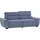 exxpo - sofa fashion Big-Sofa EXXPO - SOFA FASHION "Exxpo MAVERICK, weicher Bezugstoff, hoher Sitzkomfort, Breite 240cm", blau (denim), B:240cm H:80cm T:107cm, Sofas, Big-Sofa, inkl. verstellbare Kopfstützen, aufwendige Detailverarbeitung