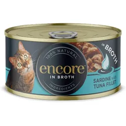ENCORE Cat Sardine mit Thunfisch in Brühe für Katzen 16x70g