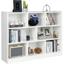 komfotteu Kinderbücherregal Würfelregal 122 x 32 x 93 cm weiß