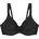 Modern Soft Cotton Bügel-BH ungepolstert Komfortbügel Samt Damen 0004 BLACK 95D