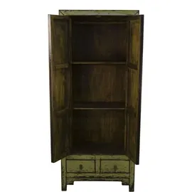 Casa Padrino Landhausstil Schrank 75 x 40 x 180 cm grün