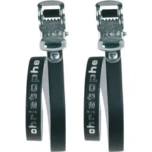 Zéfal Zefal Pedalriemen schwarz 370mm, Leder Riemen Pedal