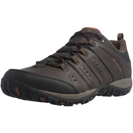 Columbia Woodburn II WP wasserdichte Wanderschuhe für Herren, Braun (Cordovan Cinnamon), 46