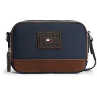 Tommy Hilfiger TH Heritage Camera Bag Umhängetasche Leder/Veloursleder Dark Blue