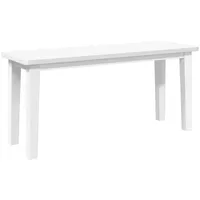 VidaXL Bank 90 cm Weiß Massivholz Gummibaum