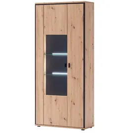 Uno Vitrine Argon 93 x 38 x 210 cm Mehrfarbig