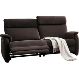Home Affaire 2-Sitzer HOME AFFAIRE "Turin", braun (mittelbraun), B:155cm H:107cm T:97cm, Sofas, mit motorischer Relaxfunktion, auch in Leder
