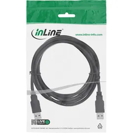 InLine USB-A auf USB-A 3 m Schwarz