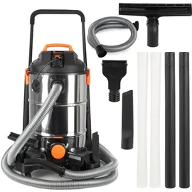 Coil Teichschlammsauger, Schlammsauger, Poolreiniger Staubsauger, Teichreiniger, Tank (35l), Saugleistung: 18 KPa, + Entwässerungspumpe 600W, 1400W