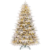 Yorbay Künstlicher Weihnachtsbaum Künstlicher Tannenbaum mit LED Beleuchtung, Weihnachstbaum
