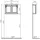 Vitra Valarte Oberschrank Breite 75 x 19,5 x 55 cm, 2 Türen elfenbein matt