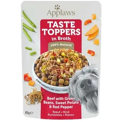 APPLAWS Taste Toppers Rindfleisch, grüne Bohnen, Paprika in Brühe 85 g