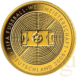 Münzprägestätten Deutschland 1/2 Unze Goldmünze - 100 Euro 2005 Fußball Weltmeisterschaft 2006