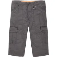 Tom Tailor Herren Bermuda Short MAX OVERKNEE Regular Fit Grau Anthra Check 31294 Tiefer Bund Reißverschluss W 30