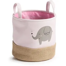 Zeller Aufbewahrungskorb Elefant Ø 25 x 25 cm 1-tlg. rosa