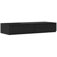 VidaXL Bett-Schubladen Schwarz 75x36,5x16,5 cm Holzwerkstoff