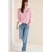 Cecil Hoodie gestreift Beetroot Pink XL