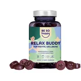 Ashwagandha Gummies, Cortisol Senken, 250mg Hochdosiert, Anti Stress Gummibärchen mit Gaba und Rhodiola, 60 Gummies, Erdbeergeschmack, Vegan, Be So Happy®