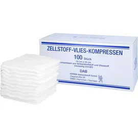 KERMA Verbandstoff GmbH Zellstoff Vlies Kompressen 10 x 10 cm 100 St.