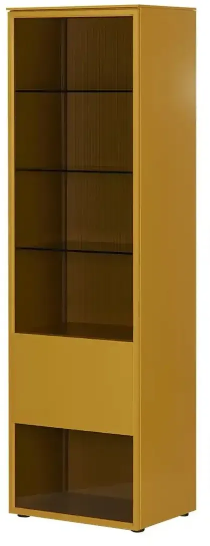 SCHÖNER WOHNEN Kollektion Vitrine  Amaya , gelb , Maße (cm): B: 61 H: 201 T: 45.0
