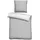 cloudcomfort Basic Wendebettwäsche hellgrau/weiß 155 x 220 cm + 80 x 80 cm