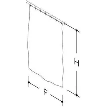 Hewi Duschvorhang 240 x 200 cm weiß