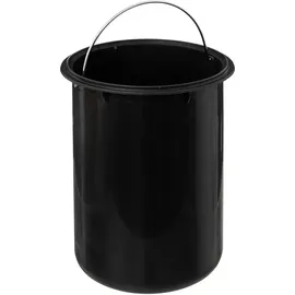 5five simply smart - Abfalleimer soft close metall 3l Lea schwarz marmoreffekt - 5five