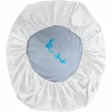 MTHGH Matratzenschoner Wasserdicht Matratzenauflage Wasserdicht Runder Matratzen Topper Spannbettlaken Boxspringbett Atmungsaktiv Mattress Protector(B,Diameter180cm)