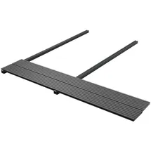 vidaXL Terrassendiele 14 x 400 cm grau