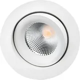 SG-Leuchten LED-Deckeneinbaustrahler LB22 Junistar Lux ws-matt 7W schwenkbar 3000K