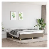 vidaXL Boxspringbettgestell 200 x 200 cm Taupe