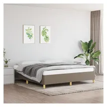 vidaXL Boxspringbettgestell 200 x 200 cm Taupe