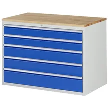 Rau Schubladenschrank Buche-Top und 5 x Schubl.-XXL 2x120 2x150 1x180mm