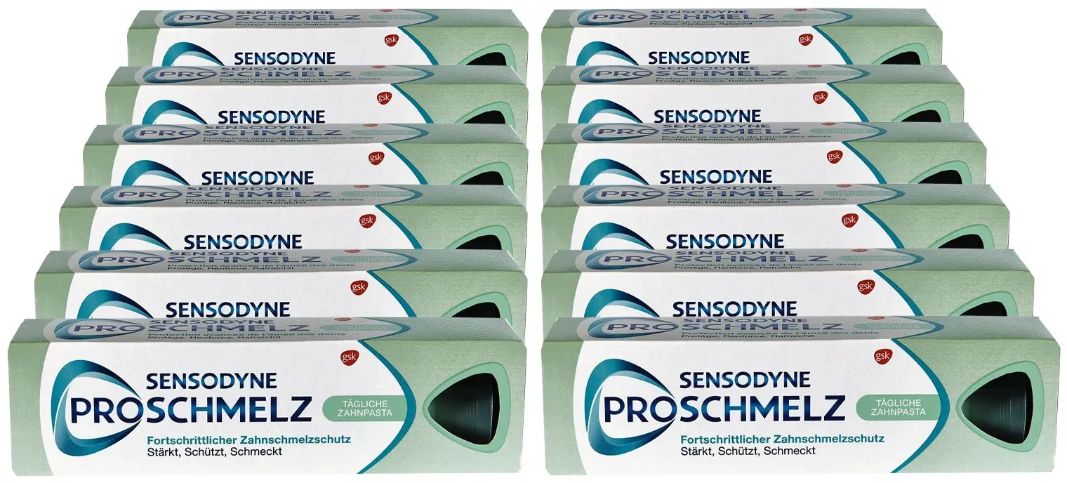 Sensodyne Zahncreme Pro Schmelz 75 ml, 12er Pack