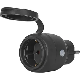 LEDVANCE SMART ZigBee Outdoor Plug, kompakte Außensteckdose mit Energieverbrauchskontrolle, macht konventionelle Geräte smart, steuerbar über Alexa, Google Home und andere Zigbee Gateways, 1er-Pack