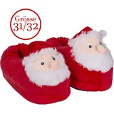 Out of the Blue Kuschel Pantoffel Weihnachtsmann Kinder Hausschuhe 31/32 - 31-32