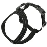Hurtta Casual Y-Geschirr Hundegeschirr Schwarz 35-45 cm