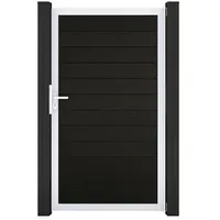 GROJA Solid Gartentor (100 x 180 cm, Schwarz (EV1))