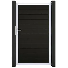GROJA Solid Gartentor (100 x 180 cm, Schwarz (EV1))