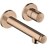 Hansgrohe Axor Uno Select Waschtischmischer Unterputz Ausladung 158mm, polished red gold