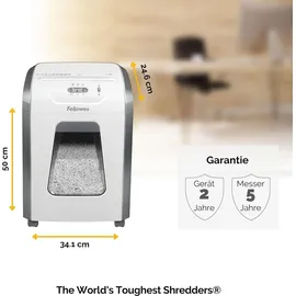 Fellowes FS-12C Aktenvernichter für sicheres Schreddern von Dokumenten
