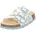 Fussbettpantoffel Weiß/Mint 32